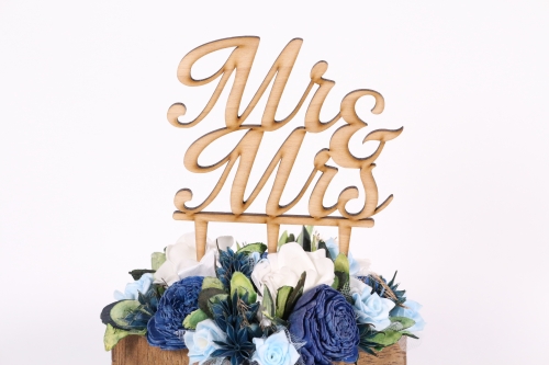 Cake topper Mr & Mrs S